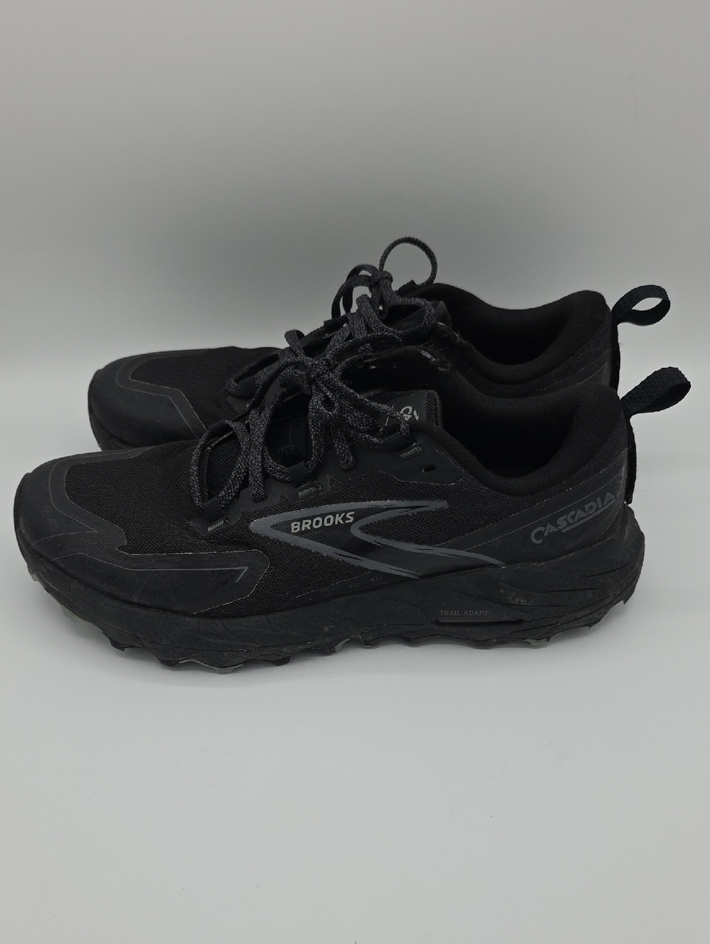 Brooks Cascadia 18 Men's Size 7.5 Black Trail Running Shoes 1104261D072 - Picture 2 of 10